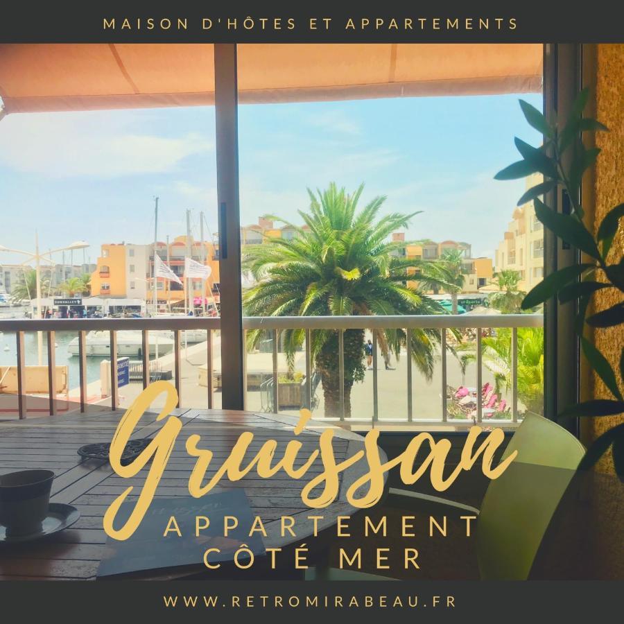 Retromirabeau "Cote Mer" - 29M2 - Lumineux - Terrasse Loggia - Vue Marina - Parking Securise - 2 A 3 Pers - Emplacement Top - Cheques Vacances Connect Gruissan Kültér fotó