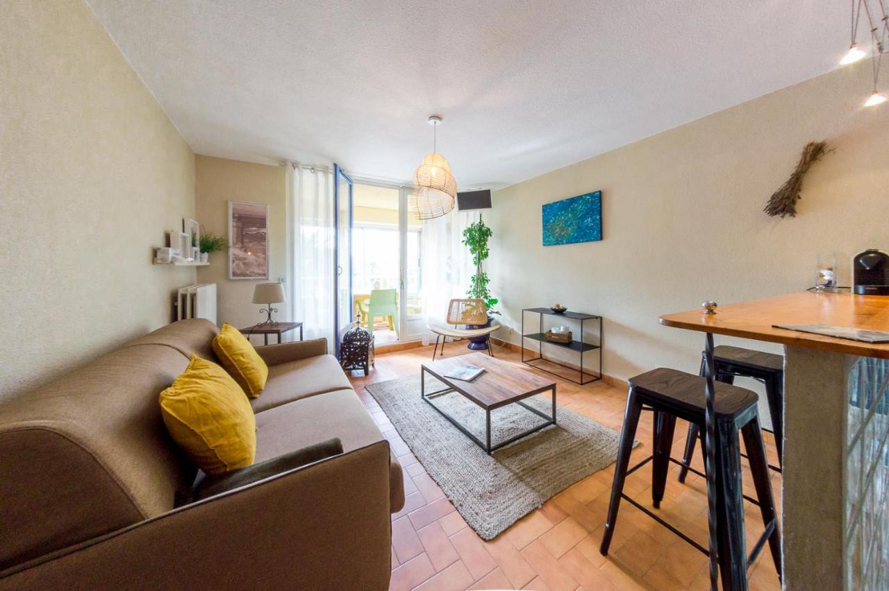 Retromirabeau "Cote Mer" - 29M2 - Lumineux - Terrasse Loggia - Vue Marina - Parking Securise - 2 A 3 Pers - Emplacement Top - Cheques Vacances Connect Gruissan Kültér fotó