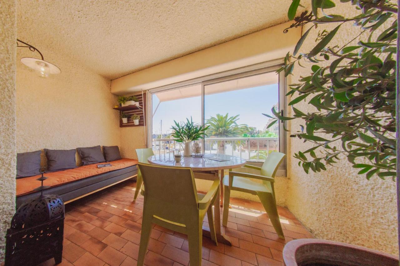 Retromirabeau "Cote Mer" - 29M2 - Lumineux - Terrasse Loggia - Vue Marina - Parking Securise - 2 A 3 Pers - Emplacement Top - Cheques Vacances Connect Gruissan Kültér fotó